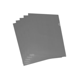 Pasta L A4 Plástica (220X310mm ) Fume ACP com 10undades