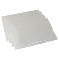 Pasta Plástica Escolar Cristal Ofício Fina PP ACP com 10un