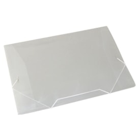 Pasta Plástica Escolar Cristal Ofício Fina PP ACP com 10un