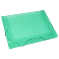 Pasta Plástica Escolar Verde Ofício Fina PP ACP com 10un