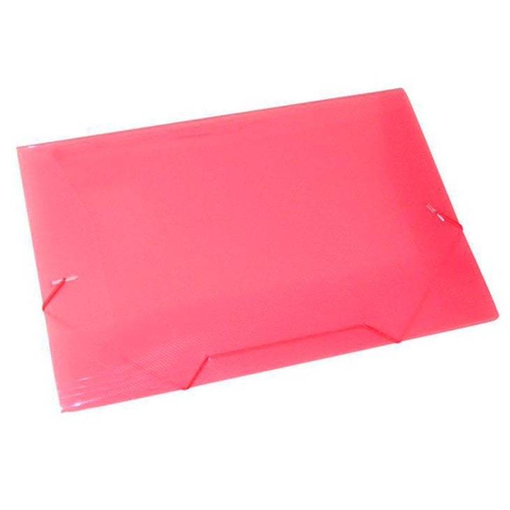 Pasta Plástica Escolar Vermelho Ofício Fina PP ACP 10un