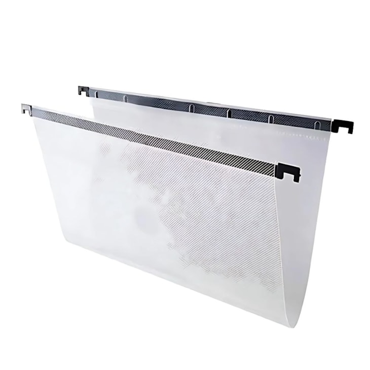 Pasta Suspensa Plástica PP Cristal Pacote com 05 Unidades