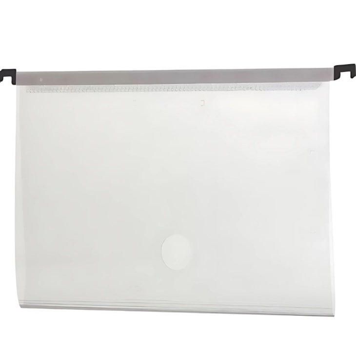 Pasta Suspensa Plástica PP Cristal Pacote com 05undades