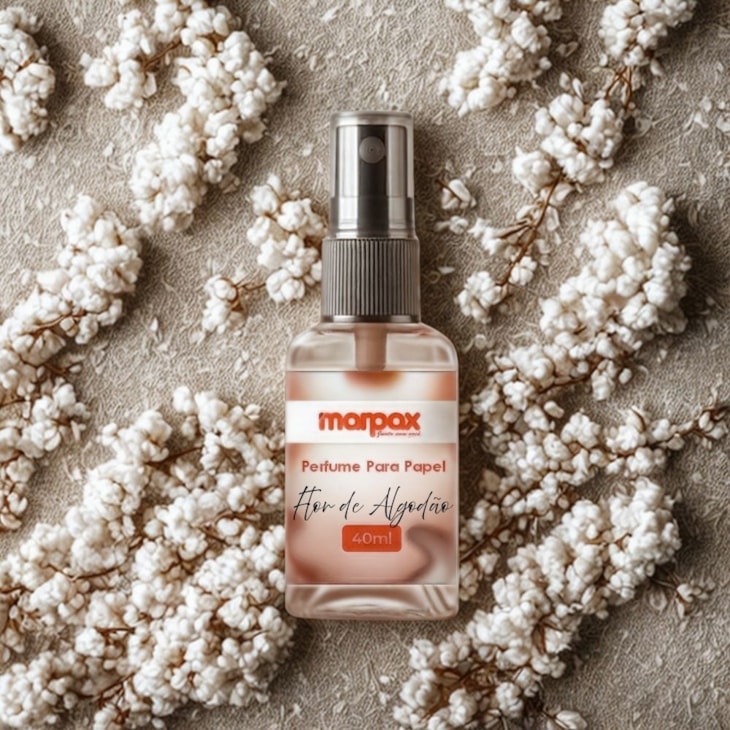 Perfume para Papel  Aroma Flor de Algodão 40Ml Marpax 01un