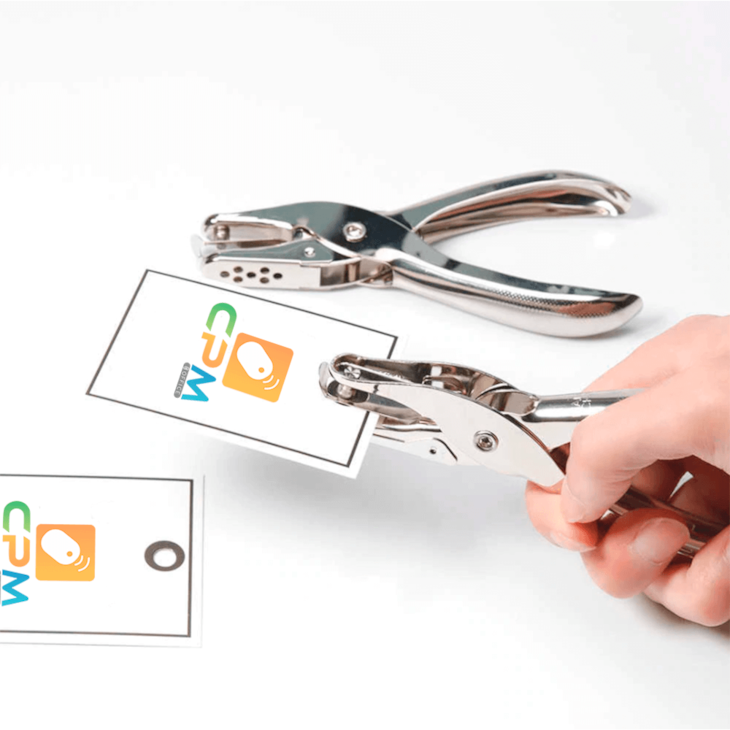 Perfurador de Papel Eva Cartão Alicate 1 Furo 6mm Metal BRW