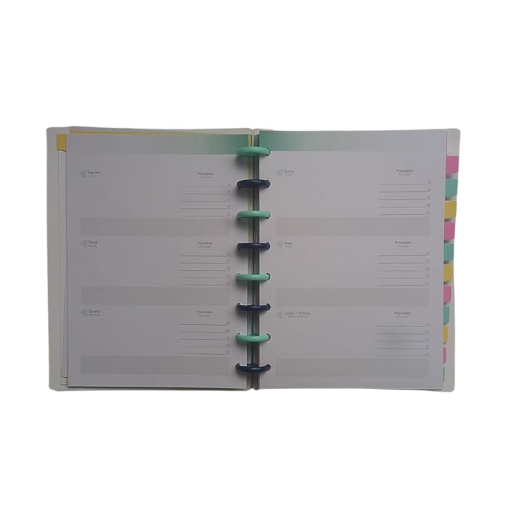 Planner de Disco Permanente 220x170mm Enjoy BRW 91 Folhas