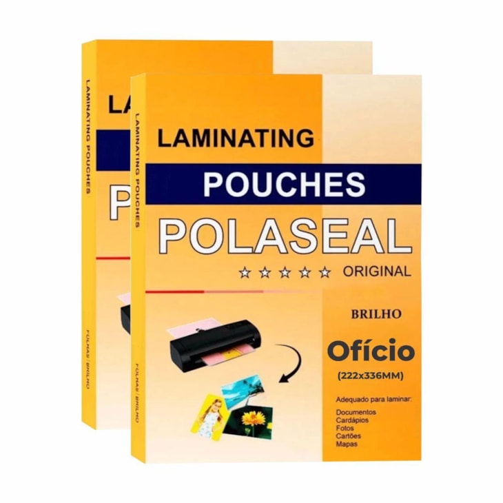 Polaseal Ofício 2 para Plastificação 222x336x0,05mm 200un