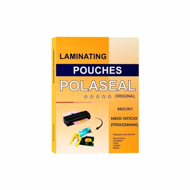Polaseal para Plastificação Meio Ofício 170x226x0,07 100un