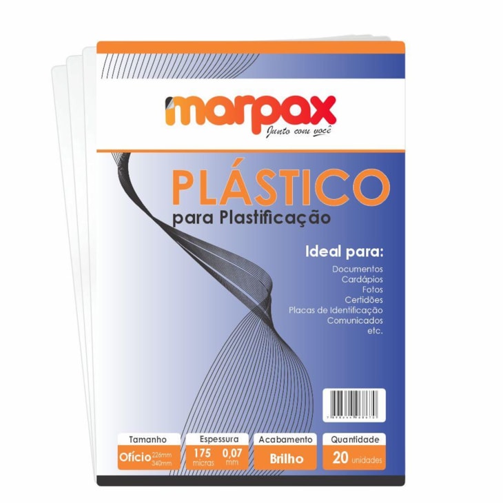 Polaseal para Plastificação Ofício 226X340X0,07mm com 20un