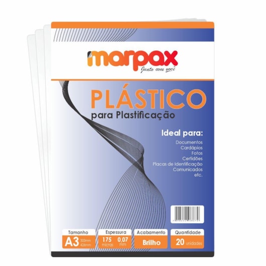 Polaseal Plástico para Plastificação A3 303x426x0,07mm 20un