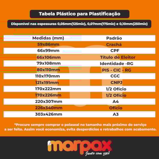Polaseal Plástico para Plastificação A4 220x307x0,05mm 100un