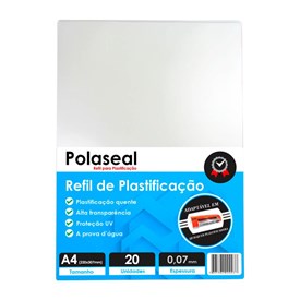 Polaseal Plástico para Plastificação A4 220x307x0,07mm 20un