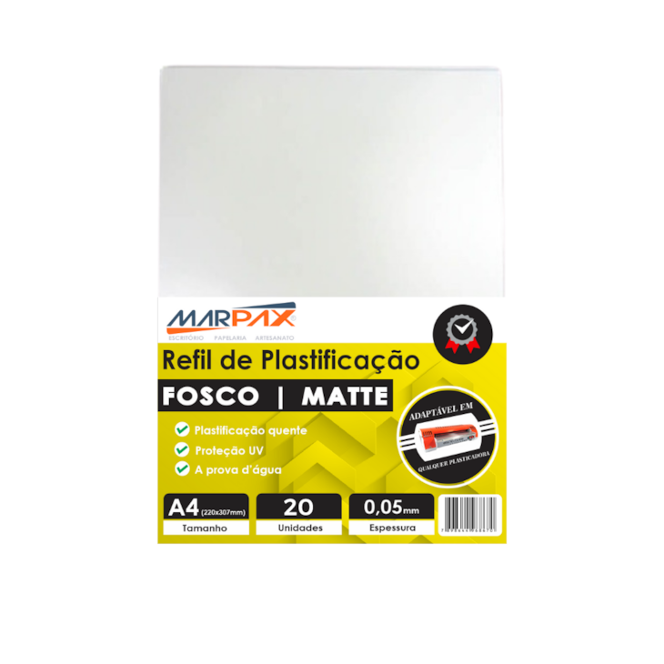 Polaseal Plástico para Plastificação Fosco A4 0,05mm 20un