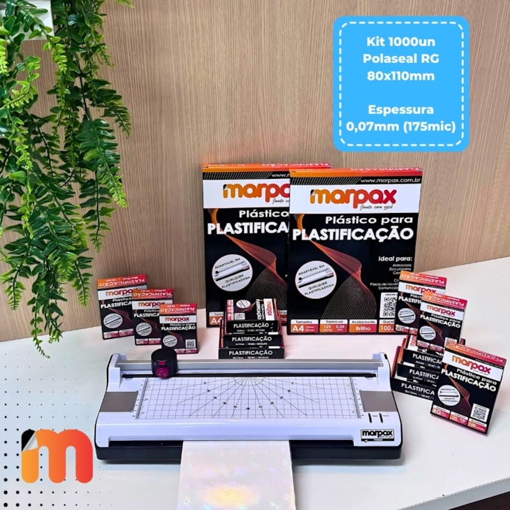 Polaseal RG 1000un Plástico para Plastificação 0,07 175Mic