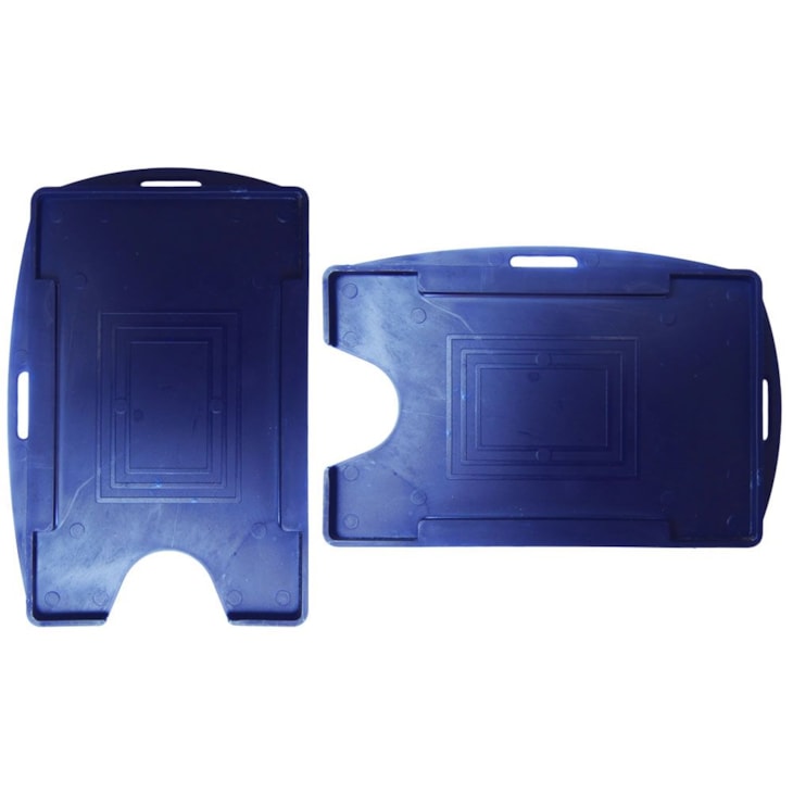 Porta Crachá Azul Marinho Sólido Universal Marpax 100un