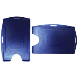 Porta Crachá Azul Marinho Sólido Universal Marpax 100un
