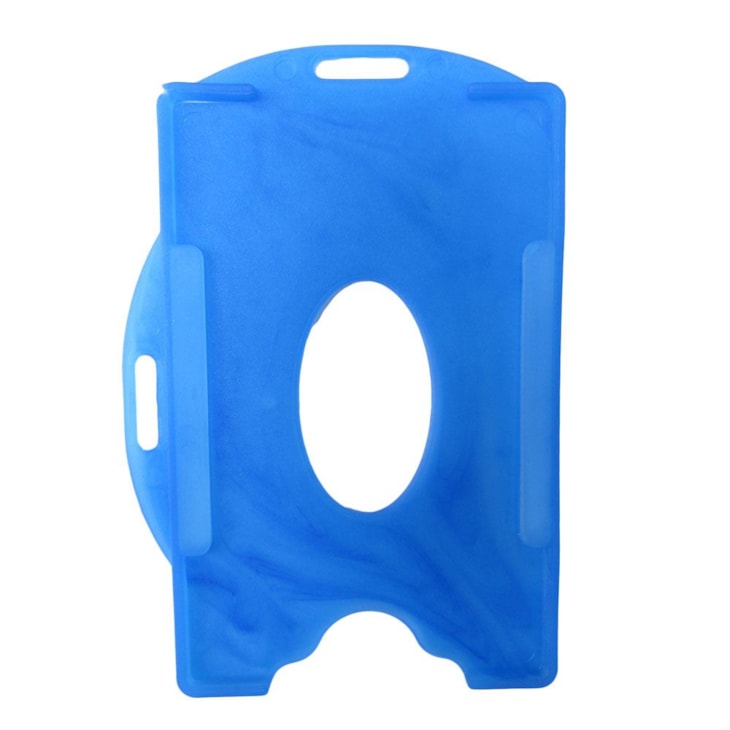 Porta Crachá Azul Royal Sólido Universal Marpax 100un