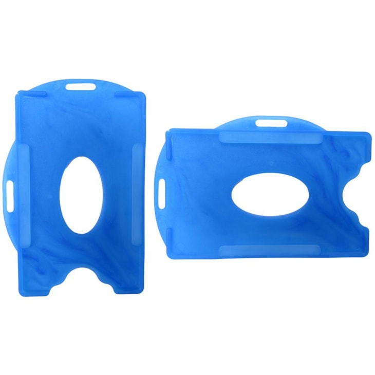 Porta Crachá Azul Royal Sólido Universal Marpax 100un
