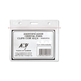 Porta Crachá PVC Horizontal 70x100mm ACP 500un