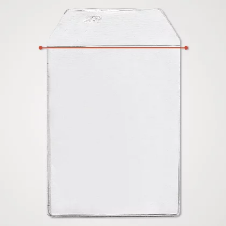 PORTA DOCUMENTOS PVC PARA RG E TÍTULO 75X105 MM ACP 50UN