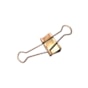 Prendedor de Papel Binder 25mm Branco e Rose Gold BRW 6un