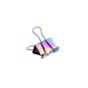 Prendedor de Papel Binder 25mm Rainbow Holográfico 6un