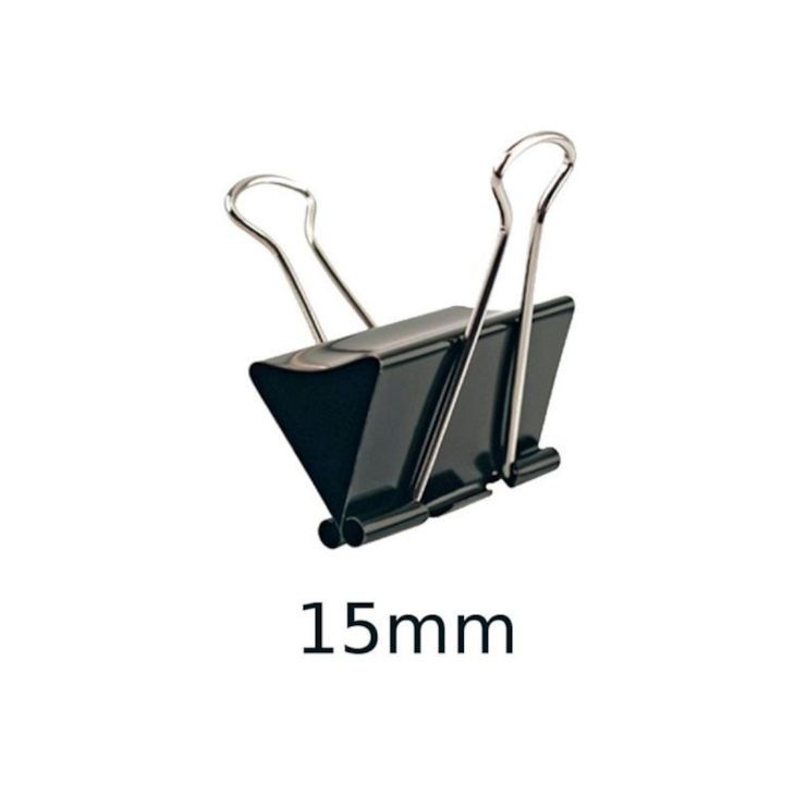 Prendedor de Papel Binder Clip 15mm BRW caixa com 12un