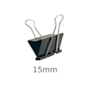 Prendedor de Papel Binder Clip 15mm BRW caixa com 12un