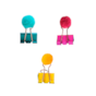 Prendedor de Papel Binder Clip 25mm Pompom BRW 4un