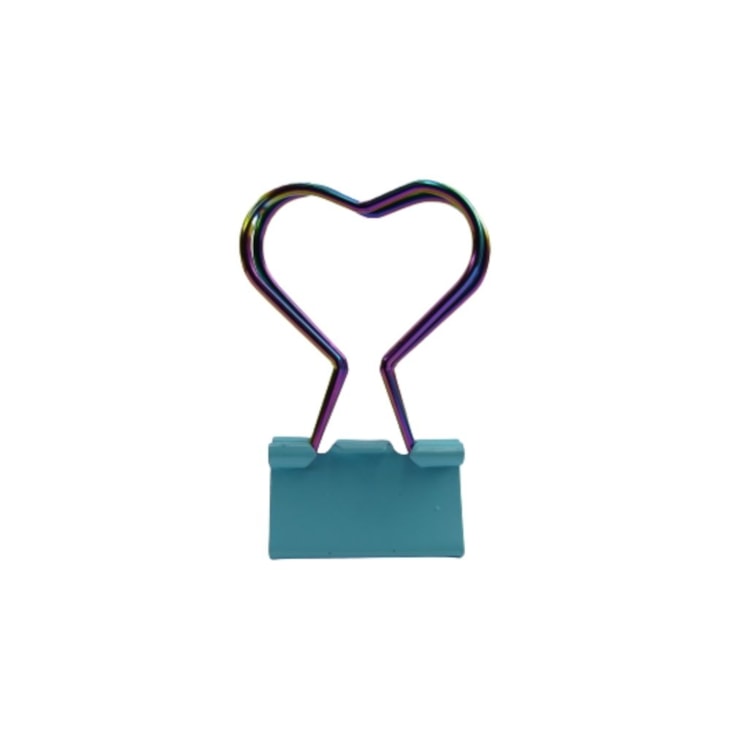 Prendedor de Papel Binder Clip 25mm Rainbow Formatos BRW 4un