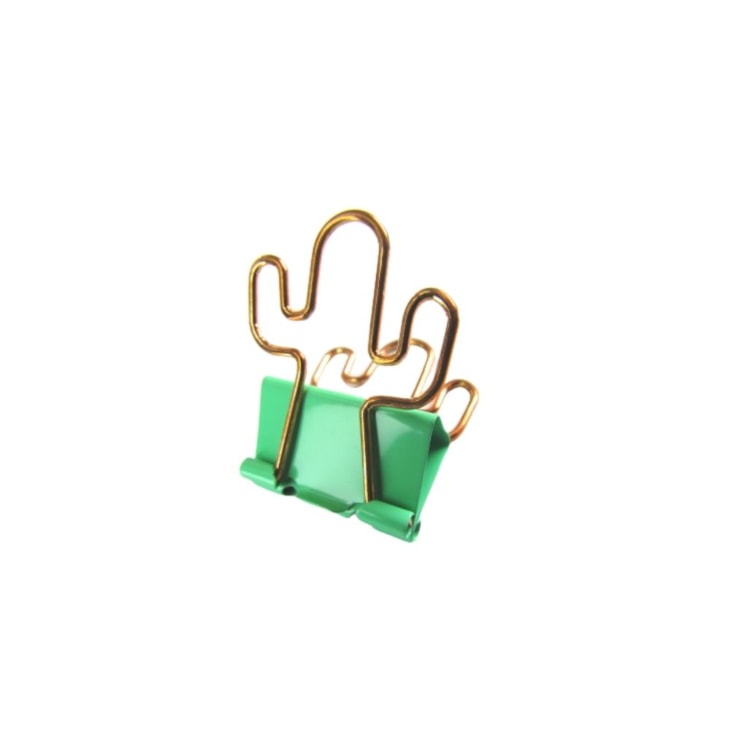 Prendedor de Papel Binder Clip BRW 25mm Cacto e Flamingo 6un