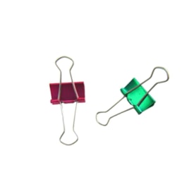 Prendedor de Papel Binder Clip BRW 25mm Metalizado 6un