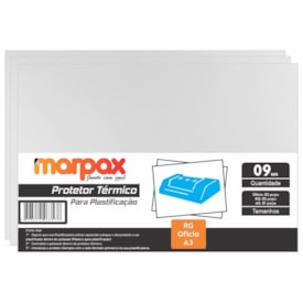 Protetor Térmico para Plastificação RG Ofício e A3 com 9Un