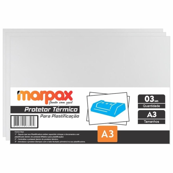Protetor Térmico para Plastificação Tamanho A3 297x420mm 3Un