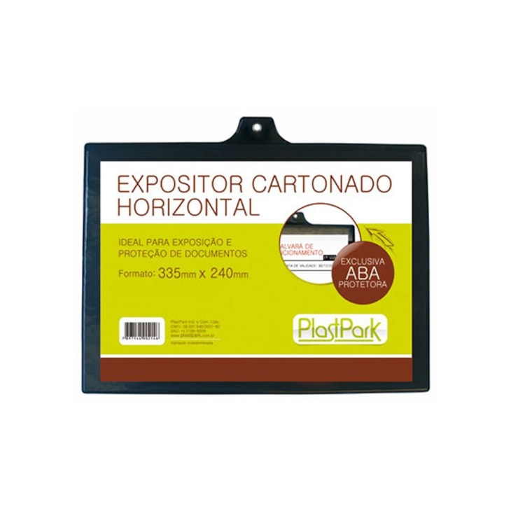 Quadro de Avisos em PVC 335x240mm Horizontal Plastpark 01un