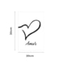 Quadro Decorativo Amor Fundo Branco 30X20 Mdf Madeira Adesivado Marpax