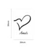 Quadro Decorativo Amor Fundo Branco 30X20 Mdf Madeira Adesivado Marpax
