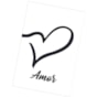 Quadro Decorativo Amor Fundo Branco 30X20 Mdf Madeira Adesivado Marpax