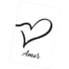 Quadro Decorativo Amor Fundo Branco 30X20 Mdf Madeira Adesivado Marpax