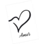 Quadro Decorativo Amor Fundo Branco 30X20 Mdf Madeira Adesivado Marpax