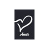 Quadro Decorativo Amor Fundo Preto 30X20 Mdf Madeira Adesivado Marpax