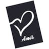 Quadro Decorativo Amor Fundo Preto 30X20 Mdf Madeira Adesivado Marpax