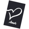 Quadro Decorativo Amor Fundo Preto 30X20 Mdf Madeira Adesivado Marpax