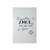 Quadro Decorativo Espalhe Amor 30X20 MDF Adesivada Marpax