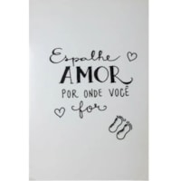 Quadro Decorativo Espalhe Amor 30X20 MDF Adesivada Marpax