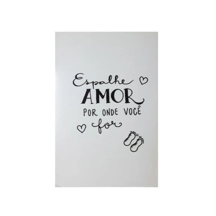 Quadro Decorativo Espalhe Amor 30X20 Mdf Madeira Adesivada Marpax