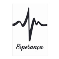 Quadro Decorativo Esperanca Fundo Branco 30X20 Mdf Madeira Adesivado Marpax