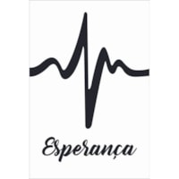 Quadro Decorativo Esperanca Fundo Branco 30X20 MDF Marpax