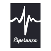 Quadro Decorativo Esperanca Preto 30X20 MDF Adesivado Marpax