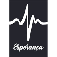 Quadro Decorativo Esperanca Preto 30X20 MDF Adesivado Marpax